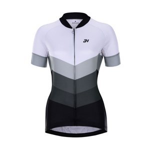 HOLOKOLO Cyklistický dres s krátkym rukávom - NEW NEUTRAL LADY - biela/čierna