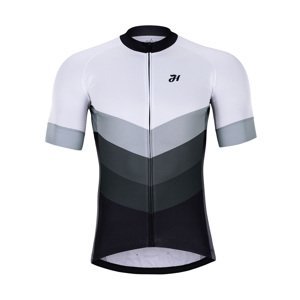 HOLOKOLO Cyklistický dres s krátkym rukávom - NEW NEUTRAL - biela/čierna XL