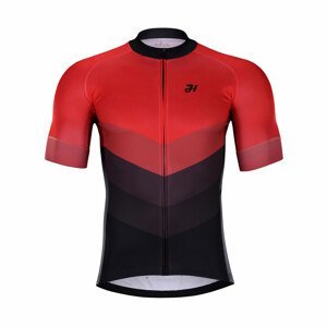 HOLOKOLO Cyklistický dres s krátkym rukávom - NEW NEUTRAL - červená/čierna 2XL