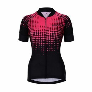 HOLOKOLO Cyklistický dres s krátkym rukávom - FROSTED LADY - ružová/čierna