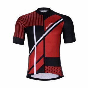 HOLOKOLO Cyklistický dres s krátkym rukávom - TRACE - čierna/červená L