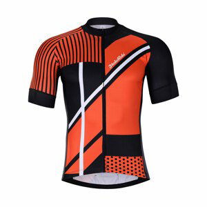 HOLOKOLO Cyklistický dres s krátkym rukávom - TRACE - oranžová/čierna