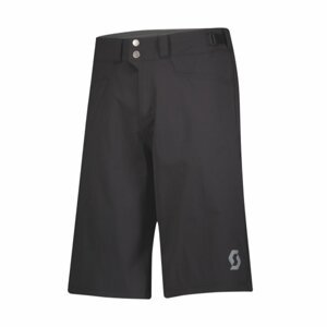 SCOTT Cyklistické nohavice krátke bez trakov - TRAIL FLOW - čierna M