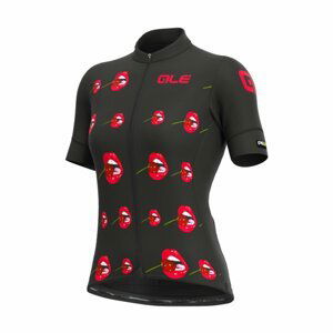 ALÉ Cyklistický dres s krátkym rukávom - SMILE LADY - čierna S