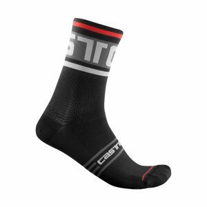 CASTELLI Cyklistické ponožky klasické -  PROLOGO 15 - čierna