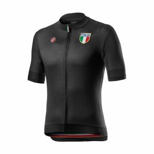 CASTELLI Cyklistický dres s krátkym rukávom - ITALIA 20 - čierna L