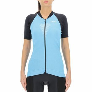 UYN Cyklistický dres s krátkym rukávom - GRANFONDO LADY - čierna/modrá