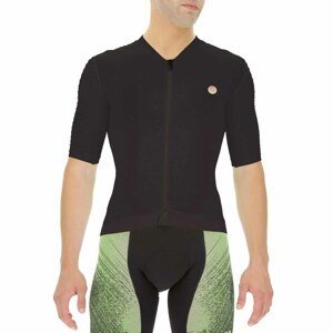 UYN Cyklistický dres s krátkym rukávom - BIKING AIRWING - čierna 2XL