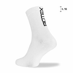 BIOTEX Cyklistické ponožky klasické - PRO - biela 43-45