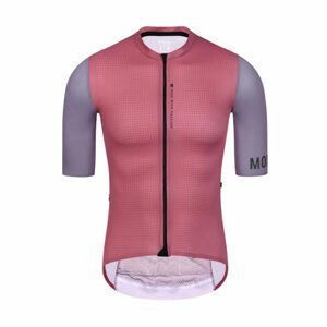 MONTON Cyklistický dres s krátkym rukávom - CHECHEN - fialová/červená 2XL