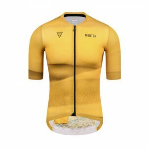 MONTON Cyklistický dres s krátkym rukávom - DESERT  - žltá XL
