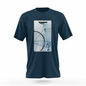 NU. BY HOLOKOLO Cyklistické tričko s krátkym rukávom - DON'T QUIT - modrá