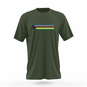 NU. BY HOLOKOLO Cyklistické tričko s krátkym rukávom - A GAME - zelená/viacfarebná L