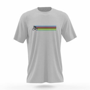 NU. BY HOLOKOLO Cyklistické tričko s krátkym rukávom - A GAME - šedá/viacfarebná