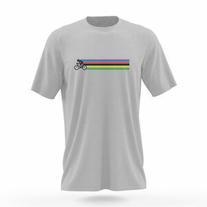 NU. BY HOLOKOLO Cyklistické tričko s krátkym rukávom - A GAME - šedá/viacfarebná XL