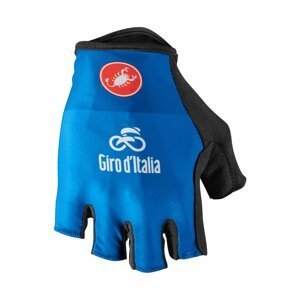 CASTELLI Cyklistické rukavice krátkoprsté - GIRO D'ITALIA - modrá S