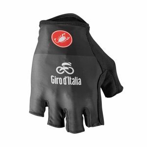 CASTELLI Cyklistické rukavice krátkoprsté - GIRO D'ITALIA - čierna S