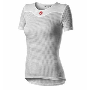CASTELLI Cyklistické tričko s krátkym rukávom - PRO ISSUE 2 LADY - biela S