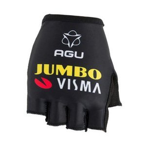 AGU Cyklistické rukavice krátkoprsté - JUMBO-VISMA 2021 - čierna 2XL
