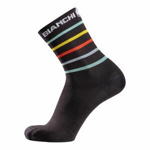 BIANCHI MILANO Cyklistické ponožky klasické - ORETO - čierna