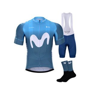 BONAVELO Cyklistický mega set - MOVISTAR 2021 - modrá