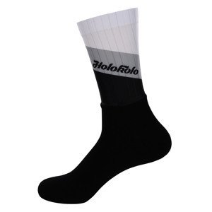 HOLOKOLO Cyklistické ponožky klasické - NEW NEUTRAL - čierna/šedá/biela S-M