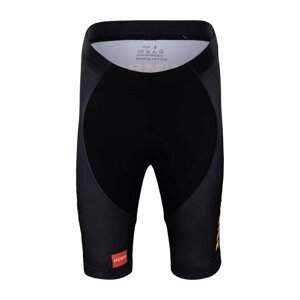 BONAVELO Cyklistické nohavice krátke bez trakov - JUMBO-VISMA '23 KIDS - čierna M-145cm