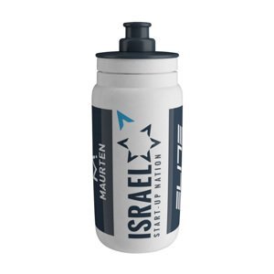 ELITE Cyklistická fľaša na vodu - FLY ISRAEL 22 550ml - svetlo modrá/biela