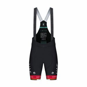 GOBIK Cyklistické nohavice krátke s trakmi - UAE 2021 LIMITED 4.1 - čierna XL