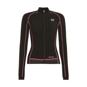 BIEMME Cyklistický dres s dlhým rukávom zimný - FLEX LADY WINTER  - ružová/čierna
