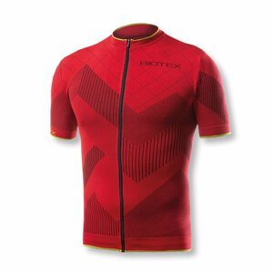 BIOTEX Cyklistický dres s krátkym rukávom - SOFFIO - červená XL-2XL