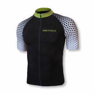 BIOTEX Cyklistický dres s krátkym rukávom - SMART - čierna XL-2XL