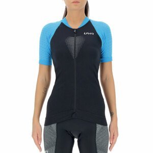 UYN Cyklistický dres s krátkym rukávom - GRANFONDO LADY - modrá/čierna