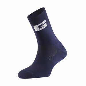 GAERNE Cyklistické ponožky klasické - PROFESSIONAL - modrá/biela L-XL