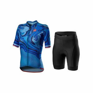 CASTELLI Cyklistický krátky dres a krátke nohavice - CLIMBER'S 2.0 - modrá/čierna