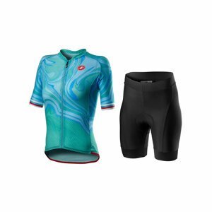 CASTELLI Cyklistický krátky dres a krátke nohavice - CLIMBER'S 2.0 - čierna/modrá