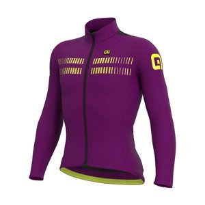 ALÉ Cyklistický dres s dlhým rukávom letný - WARM AIR SUMMER - fialová