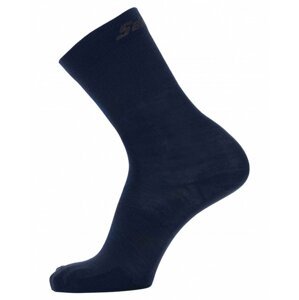 SANTINI Cyklistické ponožky klasické - WOOL - modrá 40-43