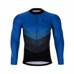 HOLOKOLO Cyklistický dres s dlhým rukávom letný - NEW NEUTRAL SUMMER - čierna/modrá XS