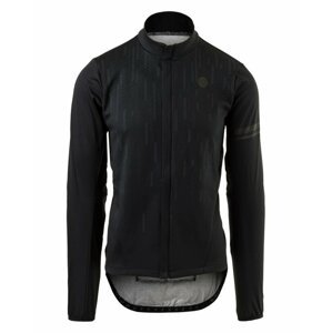 AGU Cyklistická zateplená bunda - STORM BREAKER HIVIS - čierna XL