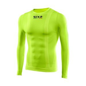 SIX2 Cyklistické tričko s dlhým rukávom - TS2 C - žltá