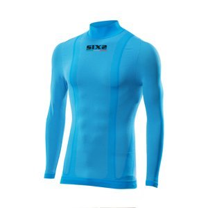 SIX2 Cyklistické tričko s dlhým rukávom - TS3 - svetlo modrá