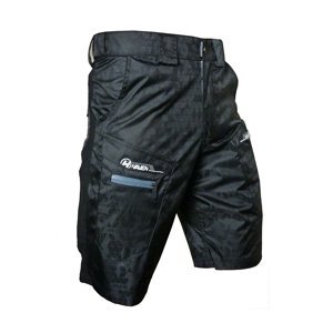 HAVEN Cyklistické nohavice krátke bez trakov - WANDERER II - čierna/šedá