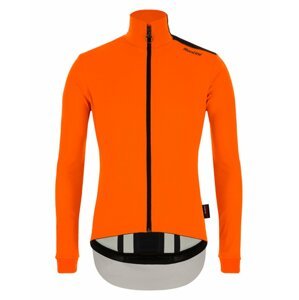 SANTINI Cyklistická zateplená bunda - VEGA MULTI WINTER - oranžová 3XL