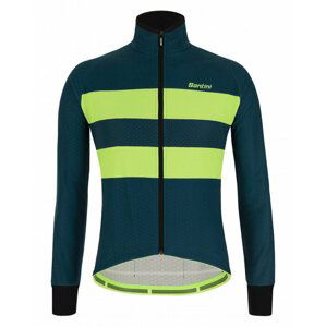 SANTINI Cyklistická zateplená bunda - COLORE BENGAL WINTER - modrá 3XL