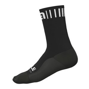 ALÉ Cyklistické ponožky klasické - STRADA WINTER 18 - čierna/biela
