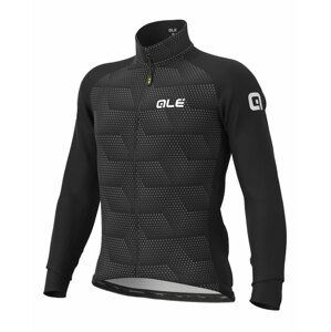 ALÉ Cyklistická zateplená bunda - SOLID SHARP WINTER - šedá/čierna 3XL