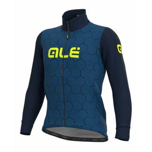 ALÉ Cyklistická zateplená bunda - SOLID CROSS - modrá