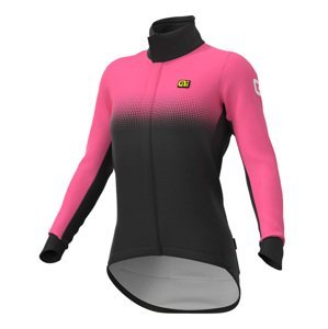 ALÉ Cyklistická zateplená bunda - PR-S GRADIENT LADY - čierna/ružová