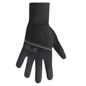 ALÉ Cyklistické rukavice dlhoprsté - SCIROCCO 2-IN-1 - čierna XL